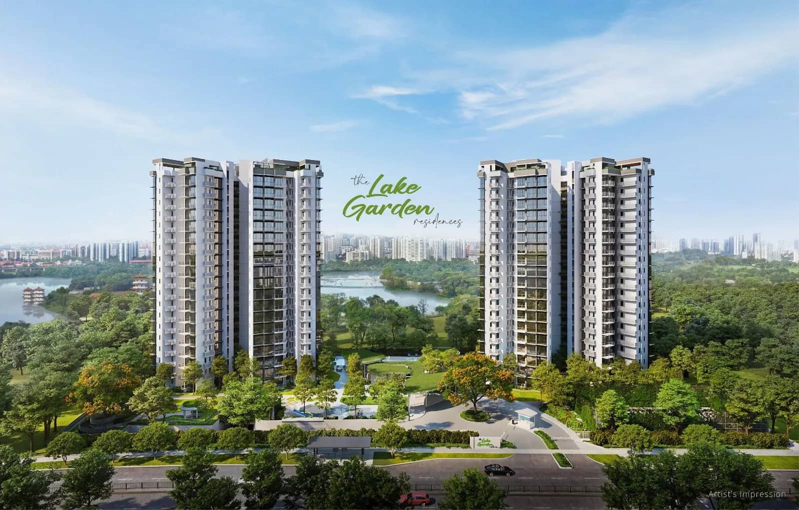 Developer render of The LakeGarden Residences 嘉湖庭