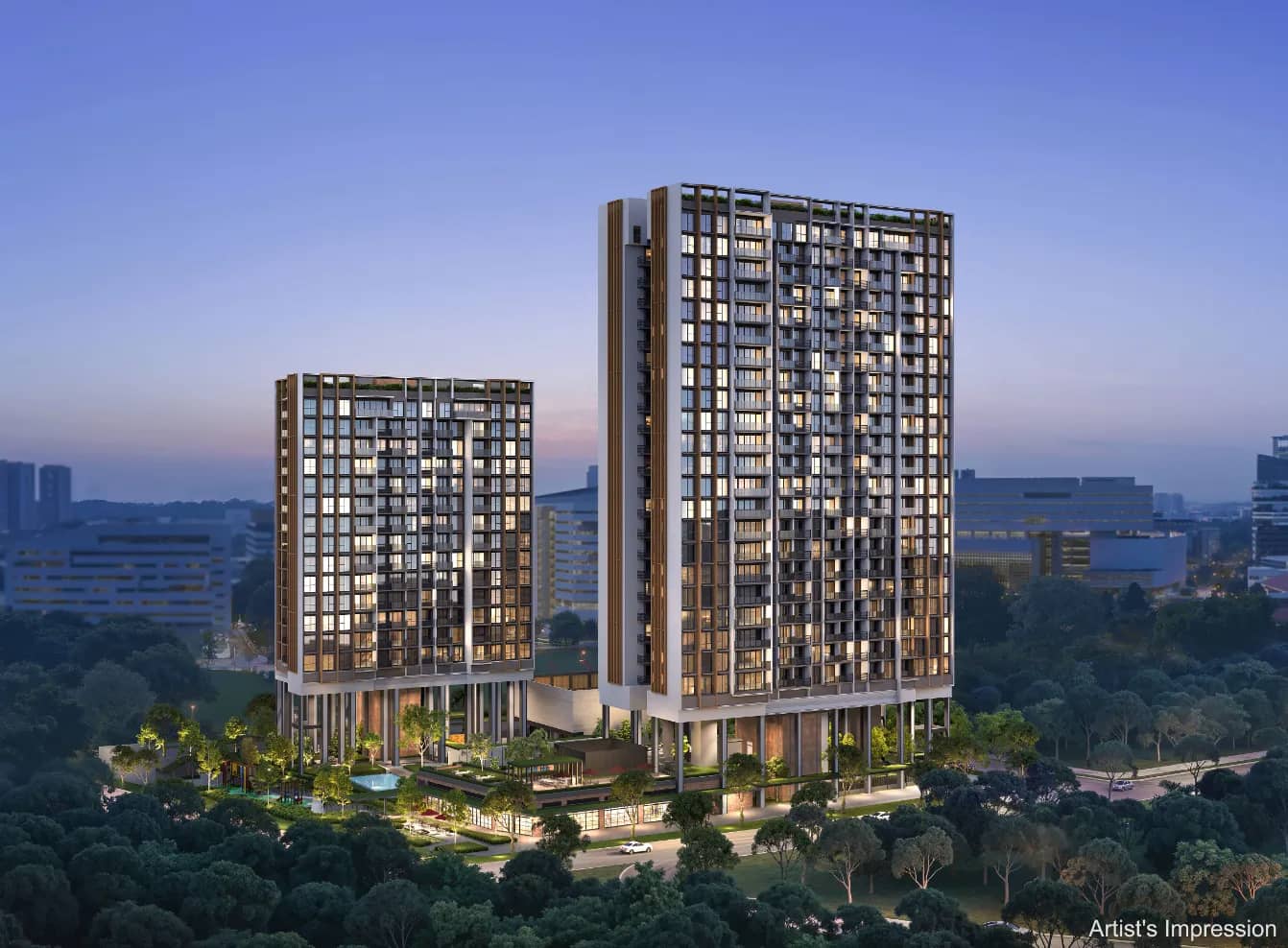 Developer render of Hudson Place Residences