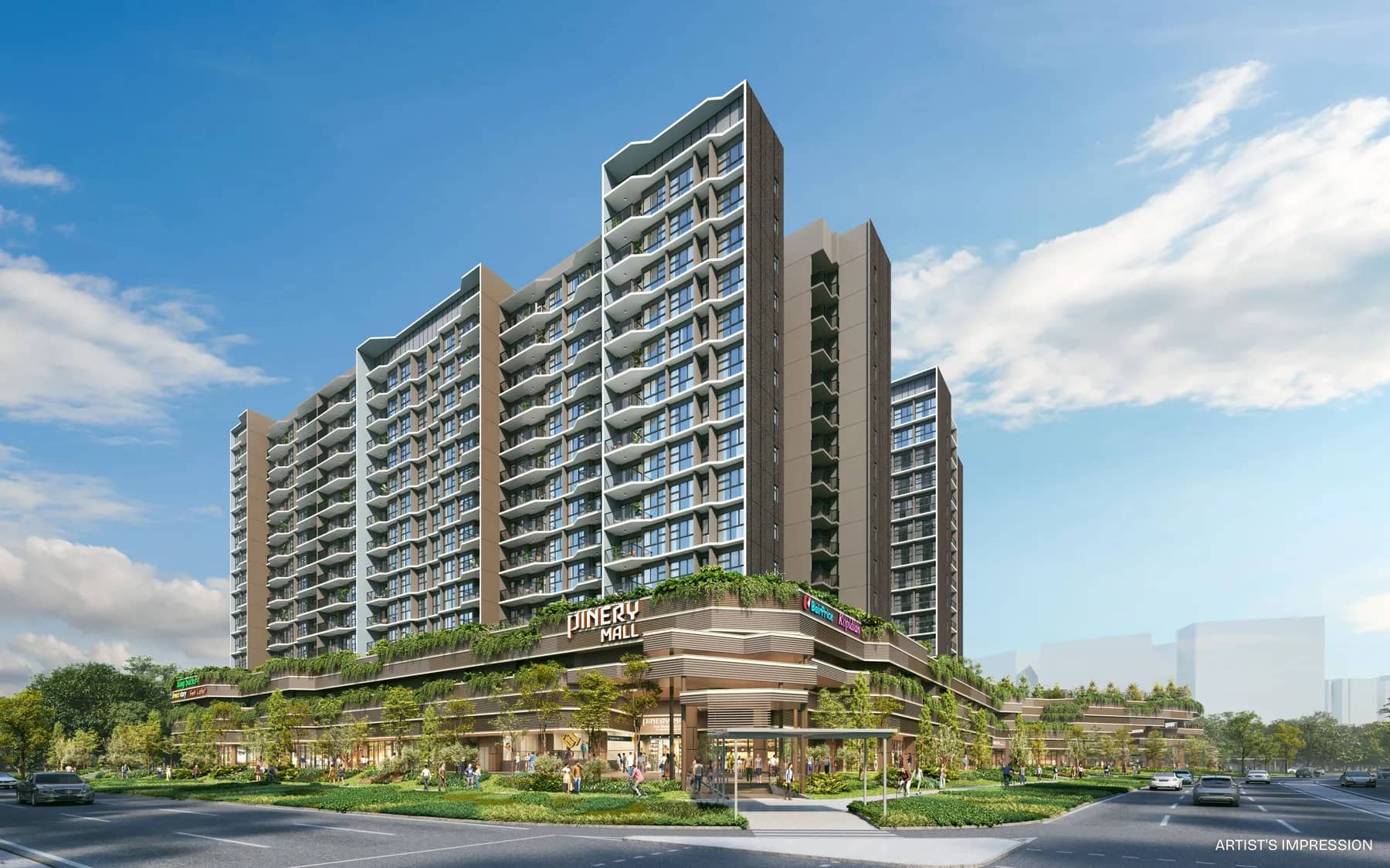 Developer render of Pinery Residences